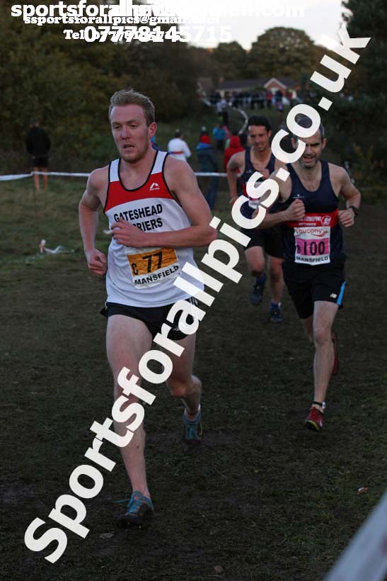 Senior mens National Cross Country Relay, Berry Hill Park, Mansfield. Photo:  David T. Hewitson/Sports for All Pics